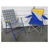 Lawn Chair & Collapsing Chair - Good Condition