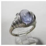 Marker 18KGF Ring With Purple Stone