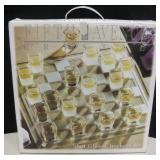 Fifth Avenue Shot Glass Checker Set In Box