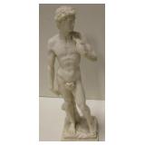 "David" Alabaster Sculpture Marked Italy - 12"