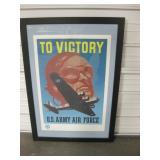 27" x 39" Framed Repro US Army Air Force Poster
