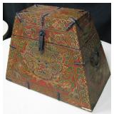 Chinese Dragon Decorated Wood Box w/ Hinged Lid