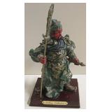 Carved Guan Gong Chinese General 9" Tall