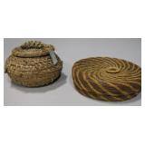 2 Handmade Baskets / California & Mexico