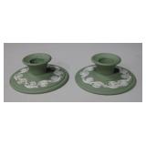 2 Wedgewood Ceramic Candlestick Holders
