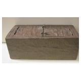 Vintage Hand Hammered Brass Jewelry Box