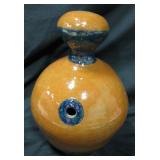 13" Tall Stoneware Art Vase - Signed