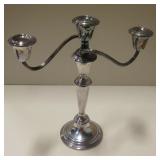 Silver Plated Gorham Three Candle Candelabra
