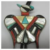 Vintage Zuni Multi-Stone Bolo Tie