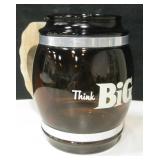"Think Big" 8.25" Tall Extra Large Glass Mug