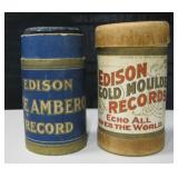 Lot Of 2 EDISON Cylinder Recordings