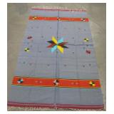 42" x 78" Red Southwest Mexican Rug / Blanket