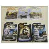 Lot of 6 Star Wars Hot Wheels, NIP