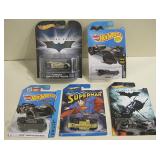 Lot of 5 Dark Knight Hot Wheels NIP