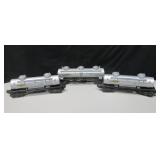 3 - O Scale Tanker Railroad Train Cars