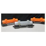 3 - O Scale Tanker Railroad Train Cars