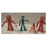 Gumby, Pokey & "J" And "G" Blockhead Characters