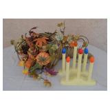 Decorative Holiday - Candle Lights & Cornucopia