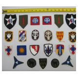 Assortment Of Miscellaneous Military Patches