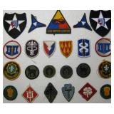 Assortment Of Miscellaneous Military Patches