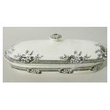 B.H.&C. Primrose Covered Butter Dish