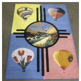 Hot Air Balloon Throw Rug 39.5"x59"