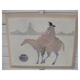 50" x 40" South West Style Canvas Painting