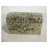 Small Wood Jewel Box 5" x 3" x 3"