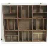 Wood Divided Box - Wall Mountable