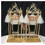 Peruvian Burial Basket Art 24" X 11" X 25"