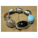 .925 Marked Multi Stone Bracelet