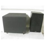 10 " Sub Woofer And Speaker Lot - Powers On