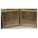 2 - 14"x14 x8.5" Jack Daniels Display Wood Boxes