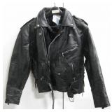 Diamond Plate Buffalo Leather Jacket - Size Large