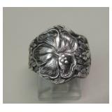 Antique Flatware Sterling Silver Ring - Cleaned