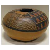 Pre-Columbian Dersign Hand Painted Gourd
