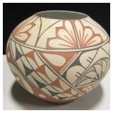 Signed Jemez Pot 10" Dia. X 8"