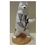 12" Tall Acoma Signed Ceramic Bear