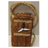 Pacific Northwest Cedar Woven Pouch With Handle