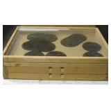 Wood Jewelry Display With 2 Drawers 25" x 17" x 7"