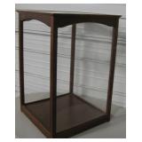 25.5"x19"x19" Wood & Glass Display