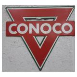 Tin Repro Conoco Sign - 13 x 11"