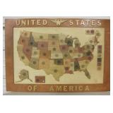 Montoya Custom Made Wood State Quarter Display