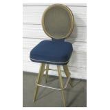 Vtg Gasser Chair Co. Swiveling Padded Stool