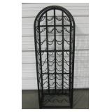 Free-Standing 34 Bottle Metal Wine Rack