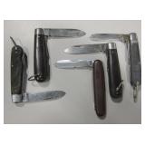 Lot Of 5 Vintage Pocket Knives