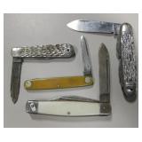 Lot Of 4 Vintage Pocket Knives