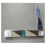 Southwestern Handled Inlay Pocket Knife