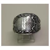 Antique Flatware Sterling Silver Ring - Cleaned