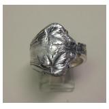 Antique Flatware Sterling Silver Ring - Cleaned